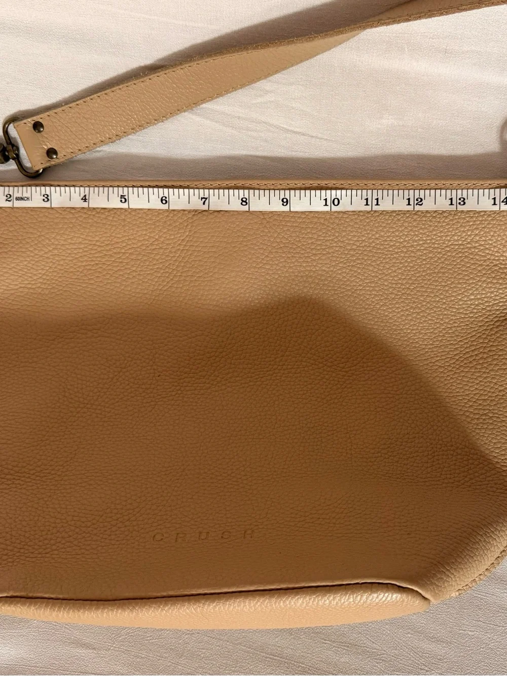 Crush Leather Goods JUNE Leather Hobo Bag NWOT